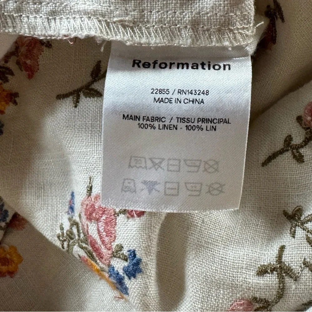 Reformation Floral Linen Pant - Picture 6 of 7